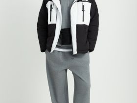 Утепленная куртка с контрастной отделкой