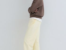 Джоггеры из мягкого трикотажа, Желтый