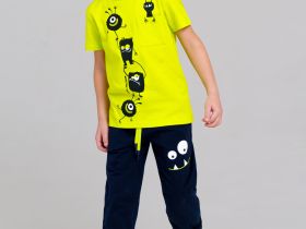 Комплект трикотажный для мальчиков: фуфайка (футболка), брюки