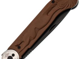 Складной нож Перемен Мысь BW, сталь 8Cr14MoV, рукоять FRN, коричневый