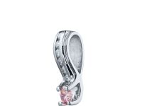 Классическая подвеска из белого золота э4012пд12190140_pink