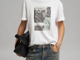 Свободная футболка из хлопкового джерси