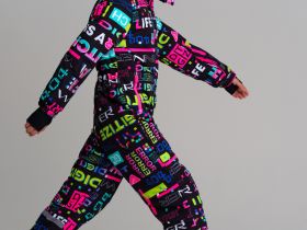 Комбинезон текстильный с полиуретановым покрытием для девочек