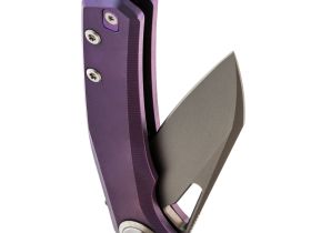 Складной нож Dr.Tech D4281P, сталь M390, рукоять TC4, фиолетовый