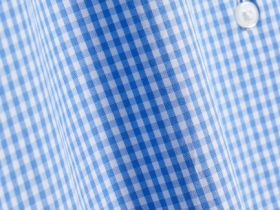 Рубашка в клетку виши, Голубой