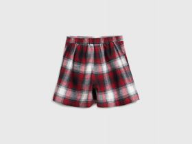 Юбка-шорты в клетку для девочек, Фиолетовый
