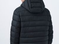 Базовая ультралёгкая куртка с капюшоном, Черный