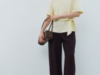 Футболка с узлом, Желтый