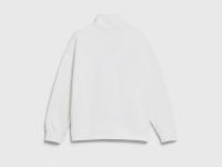 Свитшот с воротником-стойкой для девочек, Белый