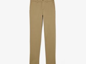 Мужские классические брюки - чинос Lacoste приталенного кроя из хлопка
