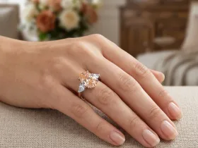 Кольцо из белого золота э4712кц09250357