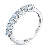 Классическое кольцо из белого золота э4712кц10200952_white