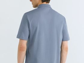 Базовое поло из хлопка, Синий