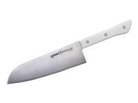 Набор из 5-ти кухонных ножей (овощной, универсальный, накири, шеф, сантону), Samura "Harakiri" (SHR-0250W) White, сталь AUS-8, рукоять ABS-пластик