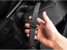 Складной нож Boker Blackjay, сталь 440A, рукоять G10, черный