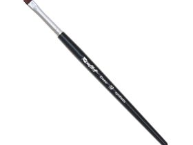 Кисть синтетика вишневая №8 плоская Roubloff "Eraser" ручка короткая, чёрная матовая