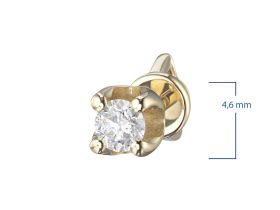 Пусеты из желтого золота э0312пс11210106