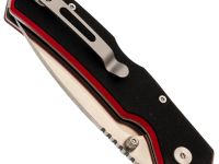 Складной нож Клык Техно, сталь N690, рукоять G10 черно-красный