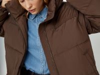 Утепленная куртка с воротником-стойкой