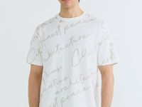 Футболка с принтом, Белый