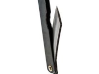 Нож складной Higonokami Nagao Kanekoma, 80мм, сталь SK-5 3 слоя, рукоять нержавеющая сталь черная