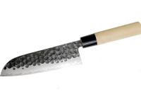 Нож Сантоку Tojiro Hammered Finish, F-1112, сталь VG-10, чёрный, в картонной коробке