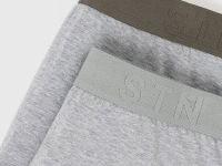 Трусы-транки, 2 шт., Серый