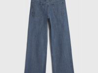 Прямые джинсы для девочек, Синий