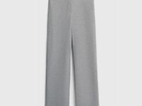 Прямые брюки из трикотажа, Серый