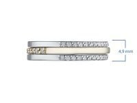 Кольцо из комбинированного золота с бриллиантами э1001кц02203610