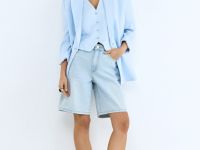 Джинсовые шорты, Голубой