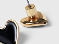 Серьги-пусеты в виде сердец, Мультицвет