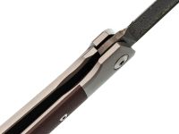 Складной нож Nimo Attendant, сталь дамаск, рукоять G10, коричневый