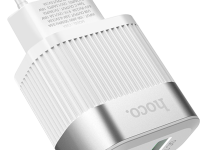 Зарядное устройство Hoco C58A USB/USB-C 18 Вт Белое