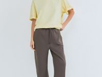 Футболка оверсайз с вышивкой, Желтый