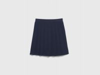 Юбка мини в складку для девочек, Синий