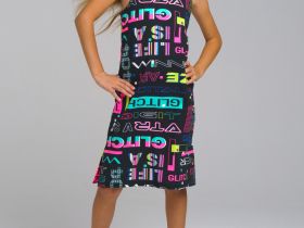 Платье трикотажное для девочек