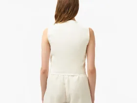 Женская облегающая жилетка Lacoste из смеси льна