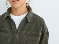 Вельветовая рубашка для девочек, Серый