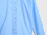 Рубашка из хлопка, Голубой