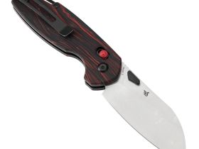 Складной нож Tenable Model 6, сталь 14C28N, рукоять G10 черно-красная