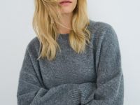 Платье-свитер с содержанием шерсти, Серый