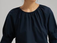 Свободная блузка А-силуэта из хлопка