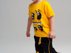 Комплект детский трикотажный для мальчиков: фуфайка (футболка), брюки