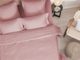 Постельное белье Soft pink, страйп-сатин