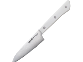 Набор из 3 кухонных ножей Samura Harakiri  "Поварская тройка", сталь AUS-8, рукоять ABS-пластик, белый