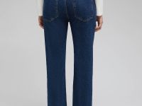 Джинсы полуприлегающего кроя с высокой посадкой