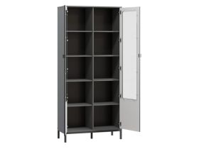 Витрина Трейвис 2-93x205 Графитовый