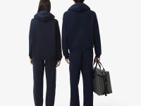 Спортивные хлопковые брюки Lacoste унисекс свободного кроя