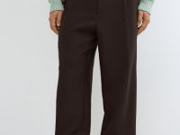 Широкие брюки с ремнём, Коричневый